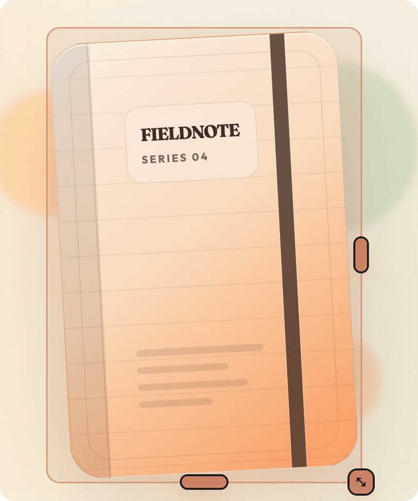 Selected UI element with resize handles